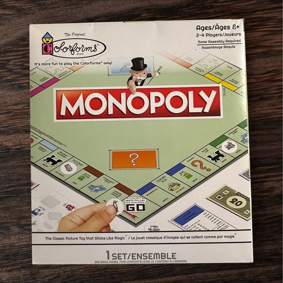 Colorforms Classic Board Games Set - Sorry! Monopoly & Battleship - Ages 6+ - St - Picture 4 of 11